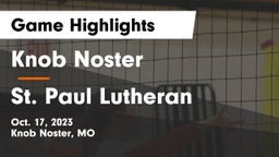 Knob Noster  vs St. Paul Lutheran  Game Highlights - Oct. 17, 2023
