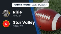 Recap: Ririe  vs. Star Valley  2017