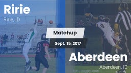 Matchup: Ririe vs. Aberdeen  2017