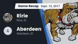 Recap: Ririe  vs. Aberdeen  2017