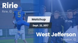 Matchup: Ririe vs. West Jefferson  2017