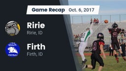 Recap: Ririe  vs. Firth  2017