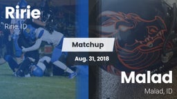 Matchup: Ririe vs. Malad  2018