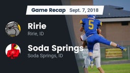 Recap: Ririe  vs. Soda Springs  2018
