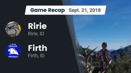 Recap: Ririe  vs. Firth  2018