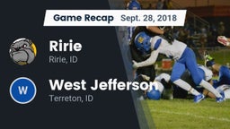 Recap: Ririe  vs. West Jefferson  2018
