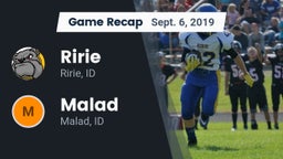 Recap: Ririe  vs. Malad  2019