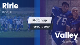 Matchup: Ririe vs. Valley  2020