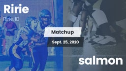 Matchup: Ririe vs. salmon 2020