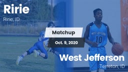 Matchup: Ririe vs. West Jefferson  2020