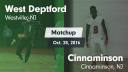 Matchup: West Deptford vs. Cinnaminson  2016