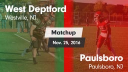 Matchup: West Deptford vs. Paulsboro  2016