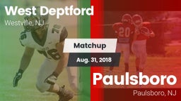 Matchup: West Deptford vs. Paulsboro  2018