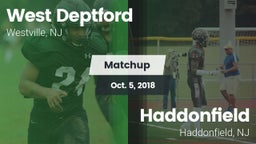 Matchup: West Deptford vs. Haddonfield  2018