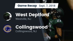 Recap: West Deptford  vs. Collingswood  2018