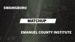 Matchup: Swainsboro vs. Emanuel County Institute  2016