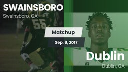 Matchup: Swainsboro vs. Dublin  2017