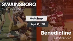 Matchup: Swainsboro vs. Benedictine  2017