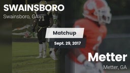 Matchup: Swainsboro vs. Metter  2017