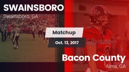 Matchup: Swainsboro vs. Bacon County  2017