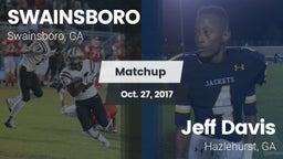 Matchup: Swainsboro vs. Jeff Davis  2017