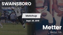 Matchup: Swainsboro vs. Metter  2018