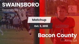 Matchup: Swainsboro vs. Bacon County  2018
