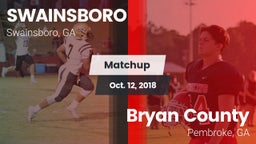 Matchup: Swainsboro vs. Bryan County  2018