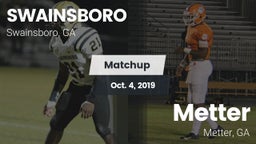 Matchup: Swainsboro vs. Metter  2019