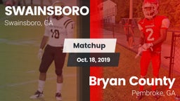 Matchup: Swainsboro vs. Bryan County  2019