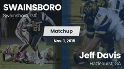 Matchup: Swainsboro vs. Jeff Davis  2019