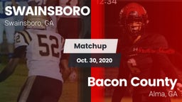 Matchup: Swainsboro vs. Bacon County  2020