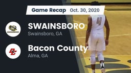 Recap: SWAINSBORO  vs. Bacon County  2020