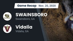 Recap: SWAINSBORO  vs. Vidalia  2020