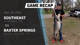 Recap: Southeast  vs. Baxter Springs   2016