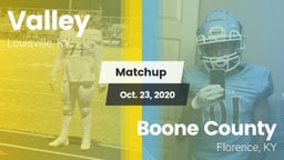 Matchup: Valley vs. Boone County  2020
