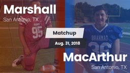 Matchup: Marshall  vs. MacArthur  2018