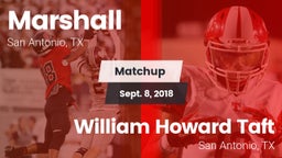 Matchup: Marshall  vs. William Howard Taft  2018