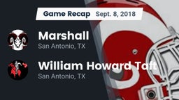 Recap: Marshall  vs. William Howard Taft  2018