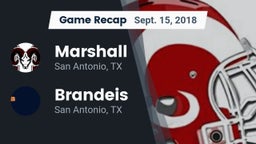 Recap: Marshall  vs. Brandeis  2018