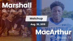 Matchup: Marshall  vs. MacArthur  2019