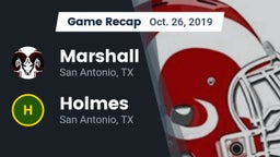 Recap: Marshall  vs. Holmes  2019