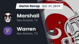 Recap: Marshall  vs. Warren  2019
