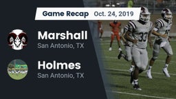 Recap: Marshall  vs. Holmes  2019