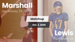 Matchup: Marshall  vs. Lewis  2020