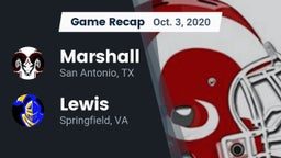 Recap: Marshall  vs. Lewis  2020