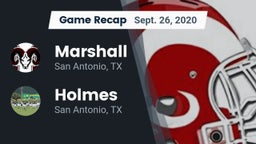 Recap: Marshall  vs. Holmes  2020