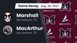 Recap: Marshall  vs. MacArthur  2021