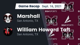 Recap: Marshall  vs. William Howard Taft  2021