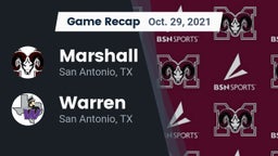 Recap: Marshall  vs. Warren  2021
